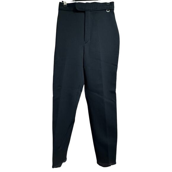 Vintage 90s Roffe Black Lined Snow Pants - Size 10 Long - Women's - Picture 1 of 5